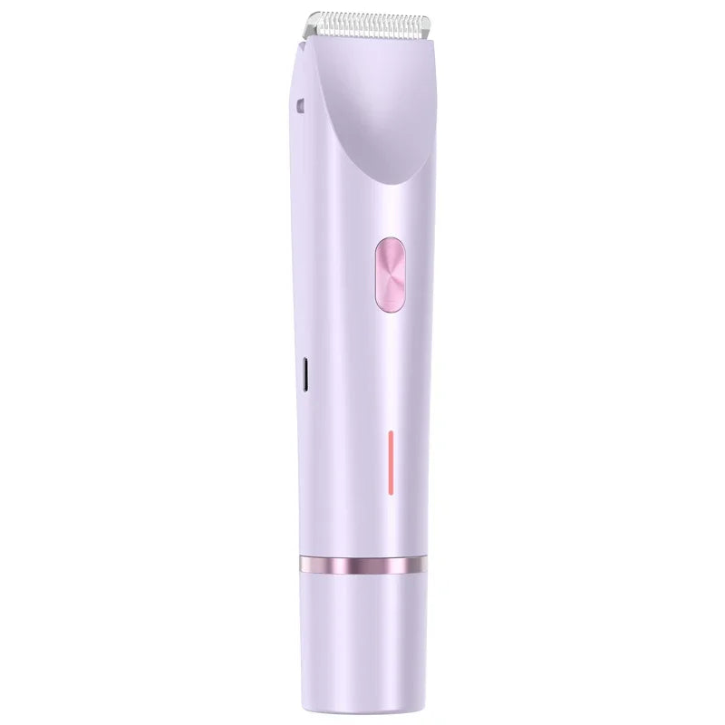 Dual Head Hair Trimmer Women Electric Razors Rechargeable Wet Dry Painless Shaver Machine Hair Remover for Body Private Areas