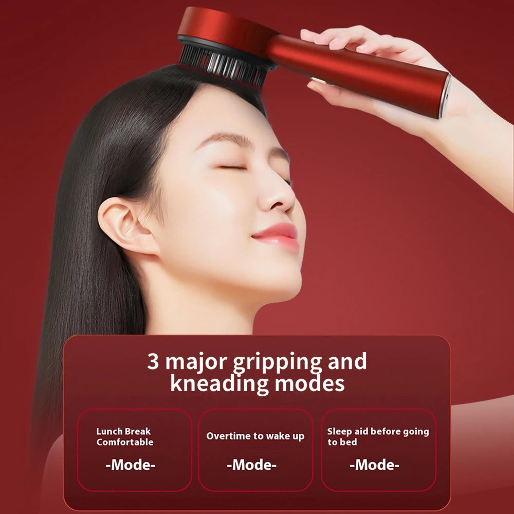 3 Modes Electric Massage Comb Portable Red Light Laser Comb for Hair Follicle Hair Follicles on the Head Essence Oil Applicator