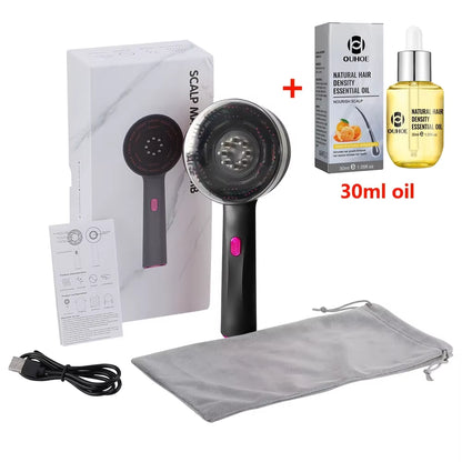3 Modes Electric Massage Comb Portable Red Light Laser Comb for Hair Follicle Hair Follicles on the Head Essence Oil Applicator