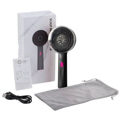 3 Modes Electric Massage Comb Portable Red Light Laser Comb for Hair Follicle Hair Follicles on the Head Essence Oil Applicator